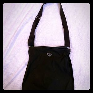 Vintage Authentic Black Nylon Prada Crossbody